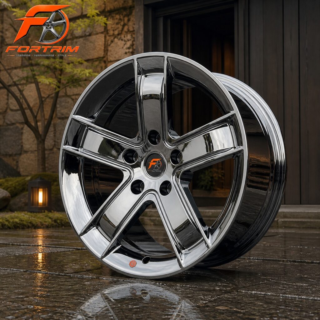 FT-111 Monarch Five-Spoke Black Chrome Two-Piece