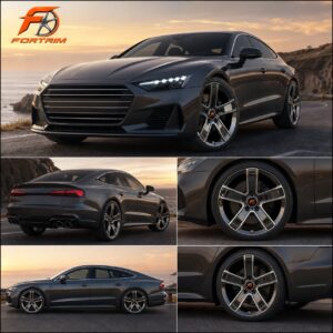 FT-111 Monarch Five-Spoke Black Chrome Two-Piece - view 4