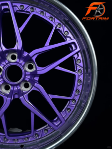 FORTRIM FT-C201 Heritage Purple Hardware custom forged wheel