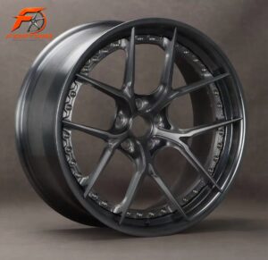 FORTRIM FT-C202 Dark Titanium Step-Lip custom forged wheel