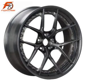 FORTRIM FT-C202 Dark Titanium Step-Lip custom forged wheel