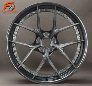 FORTRIM FT-C202 Dark Titanium Step-Lip custom forged wheel