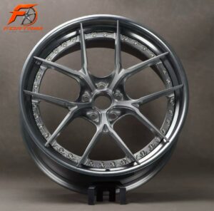 FORTRIM FT-C202 Dark Titanium Step-Lip custom forged wheel