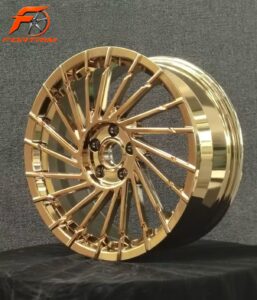 FORTRIM FT-C204 Gold RS Mesh custom forged wheel