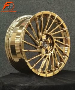FORTRIM FT-C204 Gold RS Mesh custom forged wheel