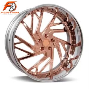FORTRIM FT-C205 Rose Gold Directional custom forged wheel