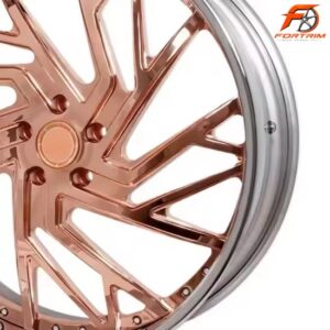 FORTRIM FT-C205 Rose Gold Directional custom forged wheel