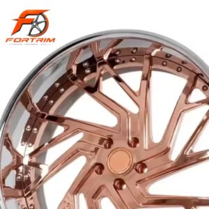 FORTRIM FT-C205 Rose Gold Directional custom forged wheel
