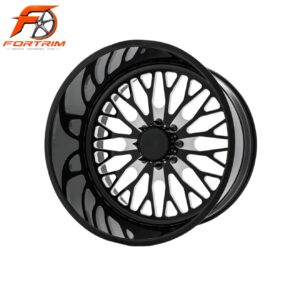 FORTRIM FT-M203 Gloss Black Turbine custom forged wheel