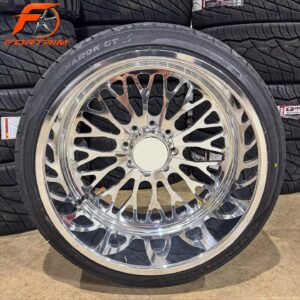 FORTRIM FT-M203 Gloss Black Turbine custom forged wheel