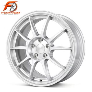 FORTRIM FT-M204 Brushed Silver Ten-Spoke custom forged wheel