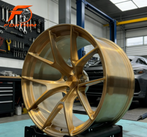 FORTRIM FT-M207 Gold Deep Concave custom forged wheel