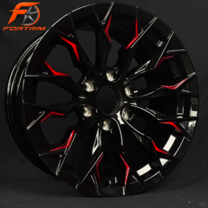 FORTRIM FT-O201 Black Red Off-Road custom forged wheel