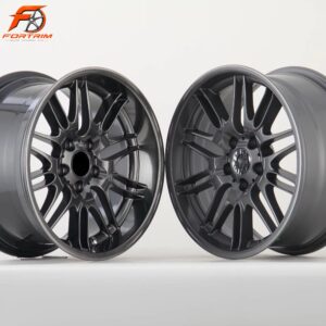 FORTRIM FT-M301 Satin Black Multi-Spoke custom forged wheel
