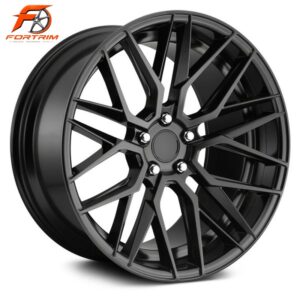 FORTRIM FT-M302 Black Angular Mesh custom forged wheel