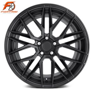 FORTRIM FT-M302 Black Angular Mesh custom forged wheel