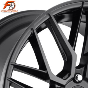 FORTRIM FT-M302 Black Angular Mesh custom forged wheel