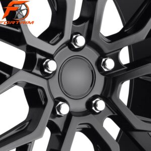 FORTRIM FT-M302 Black Angular Mesh custom forged wheel