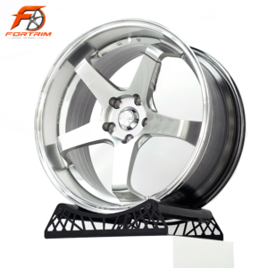 FORTRIM FT-M306 Polished Deep Dish Five-Spoke custom forged wheel
