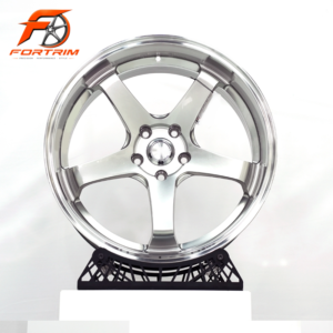 FORTRIM FT-M306 Polished Deep Dish Five-Spoke custom forged wheel