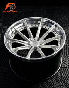 FORTRIM FT-M307 Brushed Silver Multi-Spoke custom forged wheel