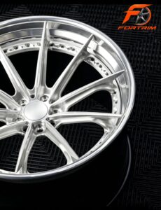 FORTRIM FT-M307 Brushed Silver Multi-Spoke custom forged wheel