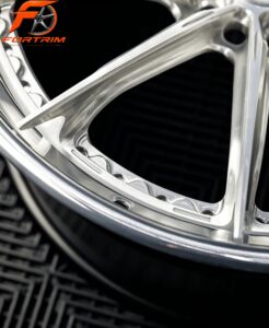 FORTRIM FT-M307 Brushed Silver Multi-Spoke custom forged wheel