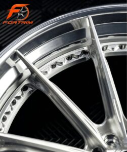 FORTRIM FT-M307 Brushed Silver Multi-Spoke custom forged wheel