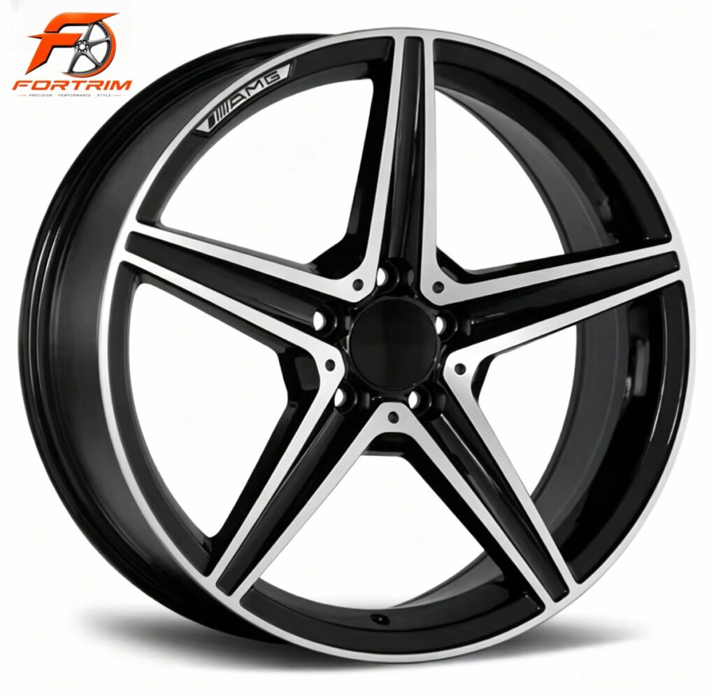 FORTRIM FT-M308 Black Silver Five-Spoke