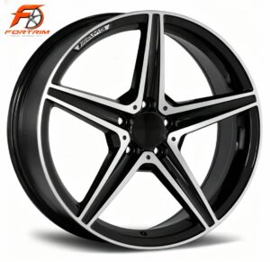 FORTRIM FT-M308 Black Silver Five-Spoke custom forged wheel