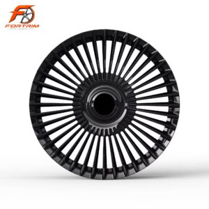 FORTRIM FT-M309 Black Radial Multi-Spoke custom forged wheel
